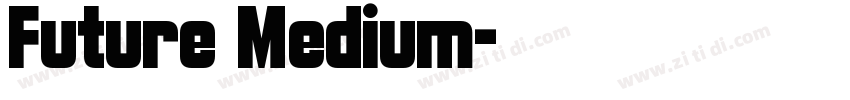 Future Medium字体转换